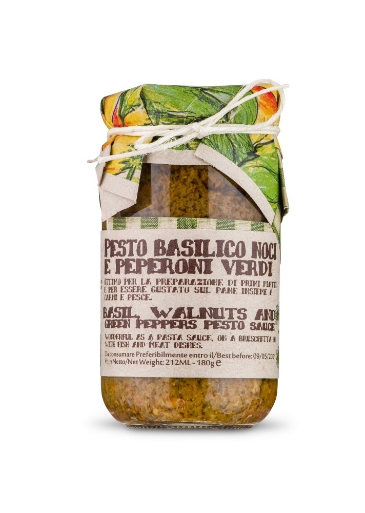 Basil Walnut Green Pesto Pasta Sauce