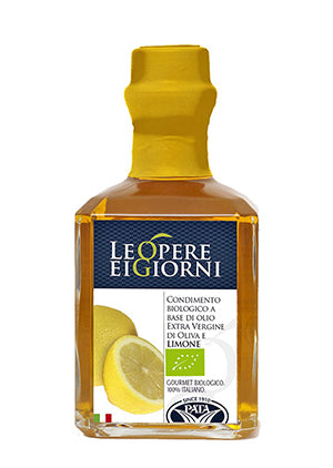 Vorrei italian Cubic bottle of Organic Lemon Infused Extra Virgin Olive Oil 