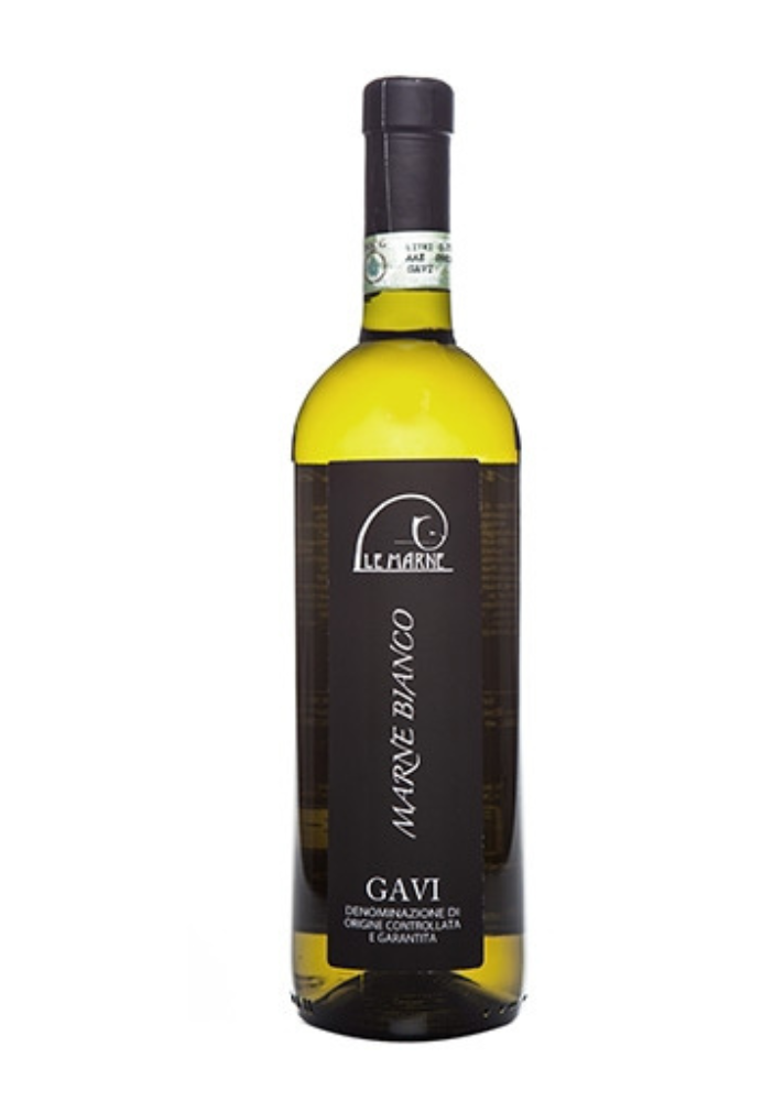 Bottle of white gavi wine