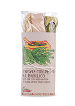 Pasta kit with Trofie pasta and basil pesto