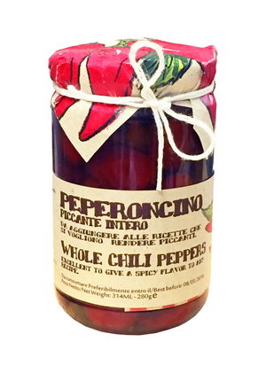 Hot peppers in deals oil