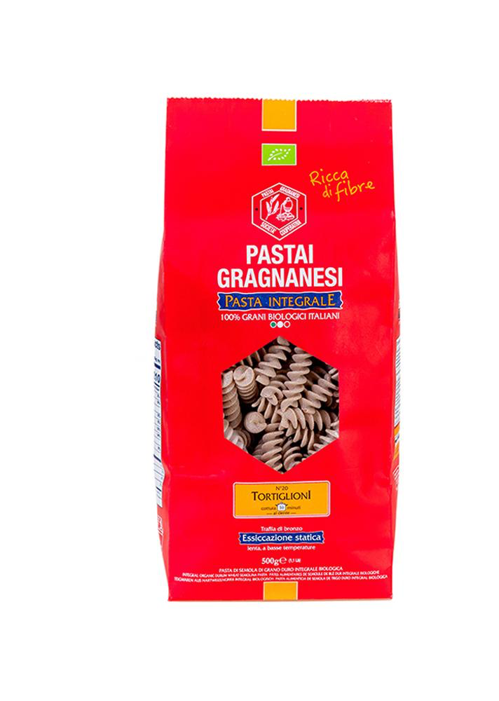 Vorrei Italian Packet of organic whole wheat tortiglioni pasta